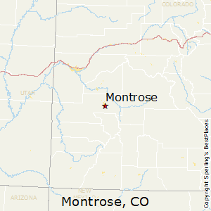 Montrose,Colorado Map