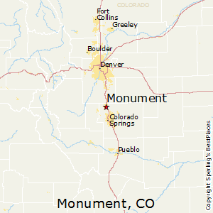 Monument,Colorado Map