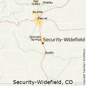 Security-Widefield,Colorado Map