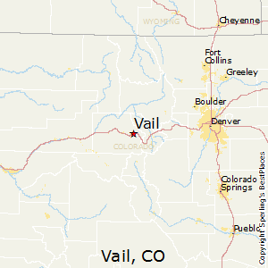 Vail,Colorado Map