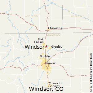 Windsor,Colorado Map