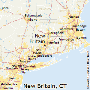 New_Britain,Connecticut Map