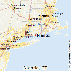 Niantic,Connecticut Map