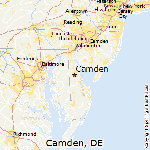 Camden,Delaware Map