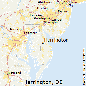 Harrington,Delaware Map