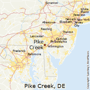 Pike_Creek,Delaware Map