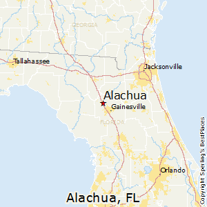 Alachua,Florida Map