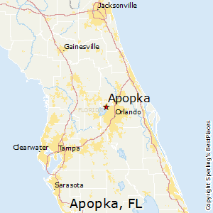 Apopka,Florida Map