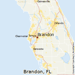 Brandon,Florida Map