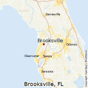Brooksville,Florida Map