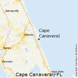 Cape_Canaveral,Florida Map