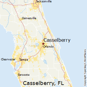 Casselberry,Florida Map