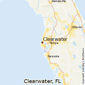 Clearwater,Florida Map