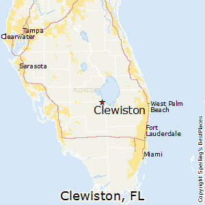 Clewiston,Florida Map