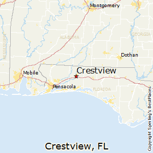 Crestview,Florida Map