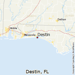 Destin,Florida Map
