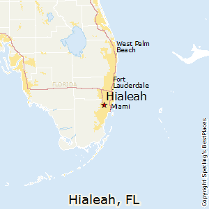 Hialeah,Florida Map
