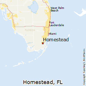 Homestead,Florida Map
