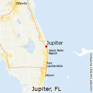 Jupiter,Florida Map