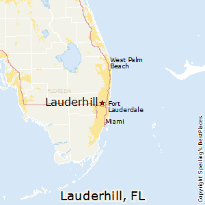 Lauderhill,Florida Map