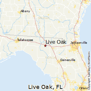 Live_Oak,Florida Map
