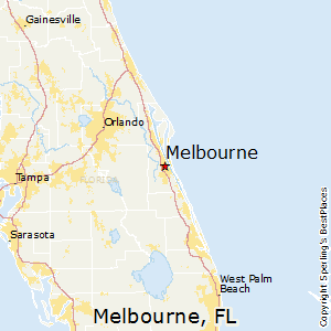 Melbourne,Florida Map