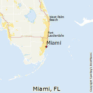 Miami,Florida Map