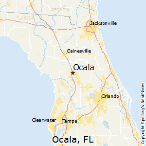Ocala,Florida Map