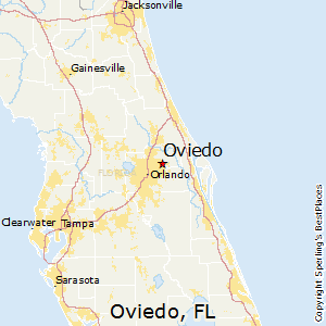 Oviedo,Florida Map