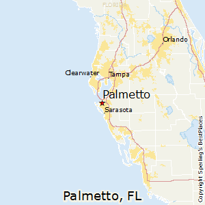 Palmetto,Florida Map