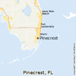 Pinecrest Florida Map 2018