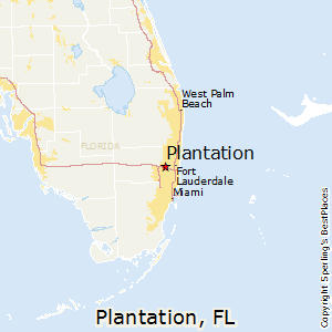 Plantation,Florida Map