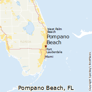 Florida Map Pompano Beach