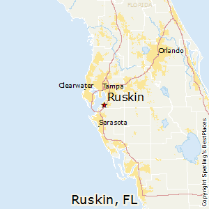 Ruskin,Florida Map