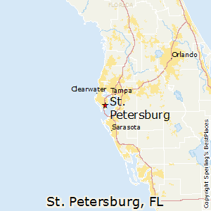 St_Petersburg,Florida Map