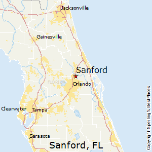 Sanford,Florida Map