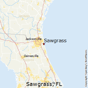 Mapa Sawgrass