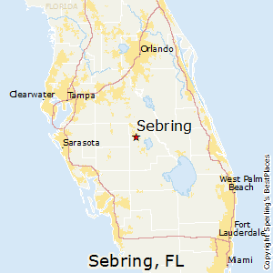 Sebring,Florida Map