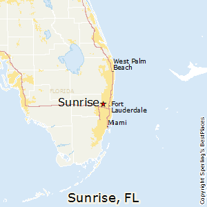 Sunrise,Florida Map