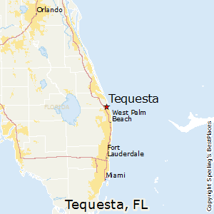 Tequesta,Florida Map