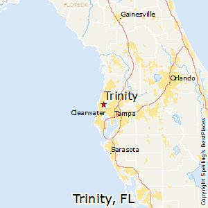 Trinity,Florida Map