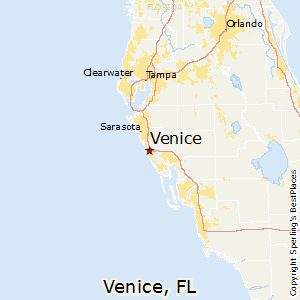 Venice,Florida Map