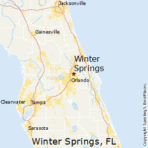 Winter Springs Florida Map 2018