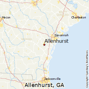 Allenhurst,Georgia Map