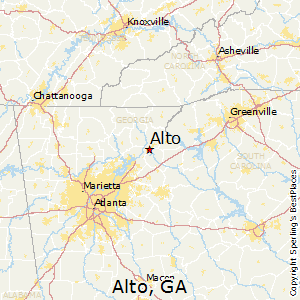 Alto,Georgia Map
