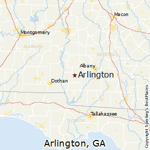 Arlington,Georgia Map