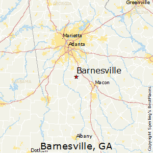 Barnesville,Georgia Map