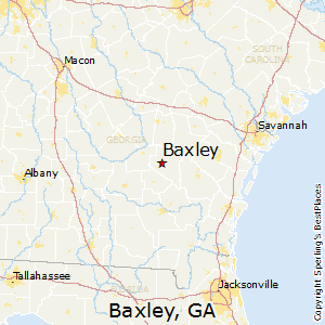 Baxley,Georgia Map