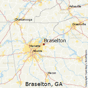 Braselton,Georgia Map
