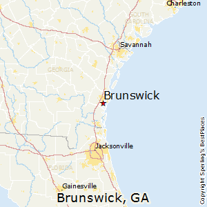 Brunswick,Georgia Map